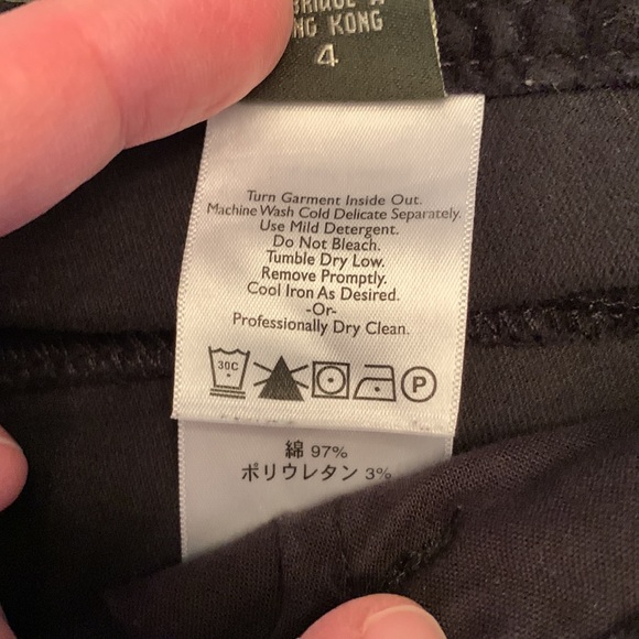 Eddie Bauer Black Velvet Pants size 4 - Picture 7 of 12